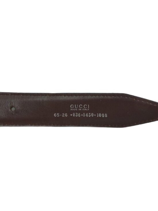 Gucci Belt Leather Dark Brown Buckle main image 5